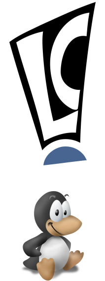 LC Logo and penguin mascot